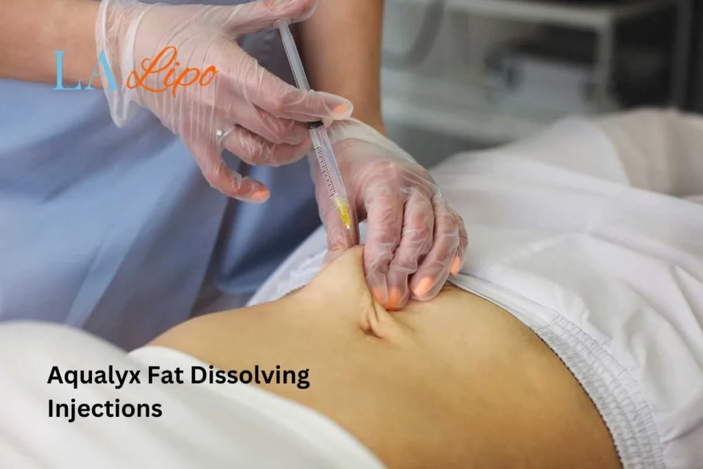 woman having fat dissolving injections South Yardley in the stomach