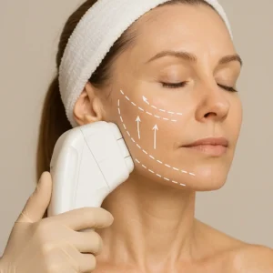 Woman having HI-FU to reduce wrinkles call LA LIPO South Yardley Now!