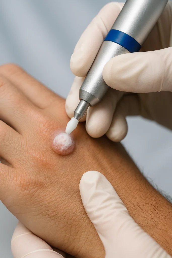 example of wart removal South Yardley using cryopen