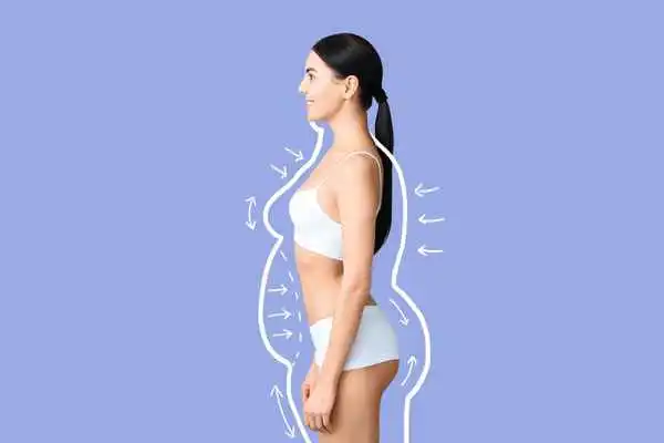 image of woman experiencing fat reduction treatment South Yardley