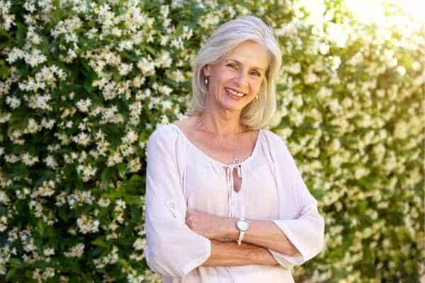 Older woman happy with urinary incontinence treatment South Yardley